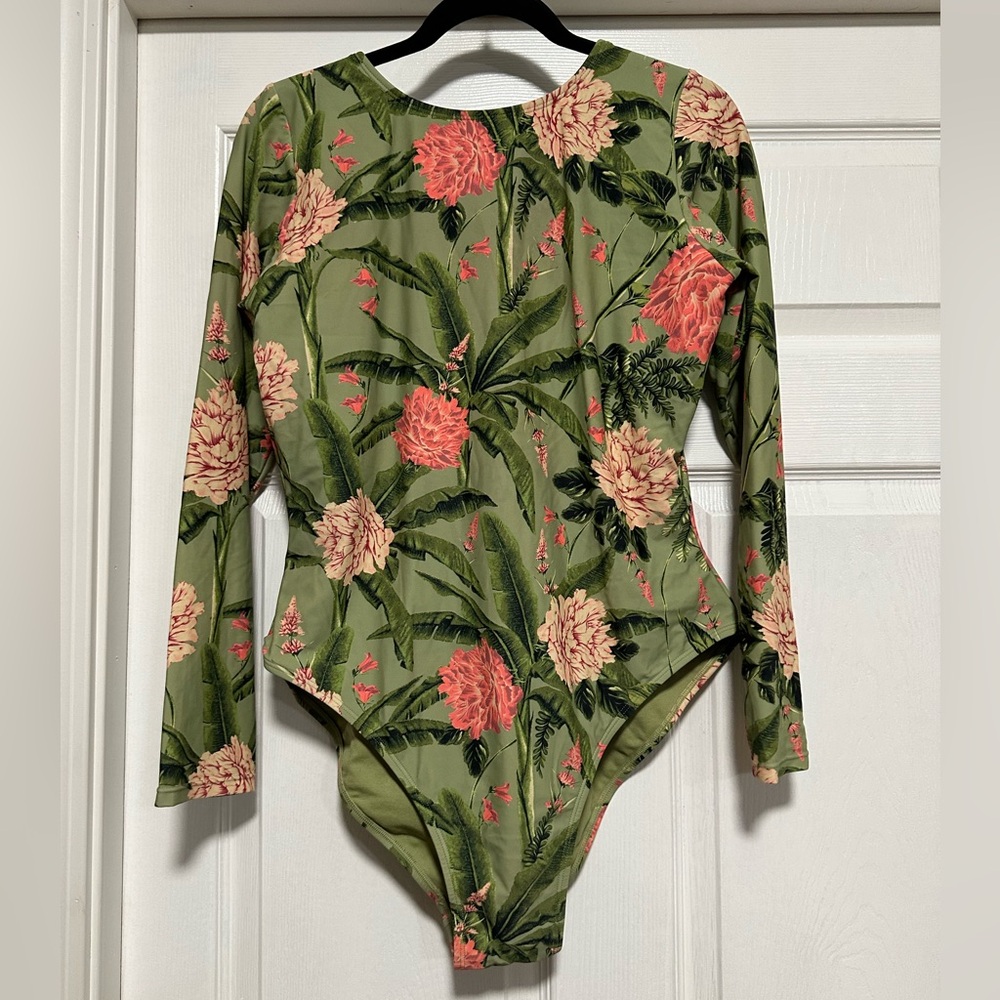 Agua Bendita x Target Peony Palm Leaves One Piece
